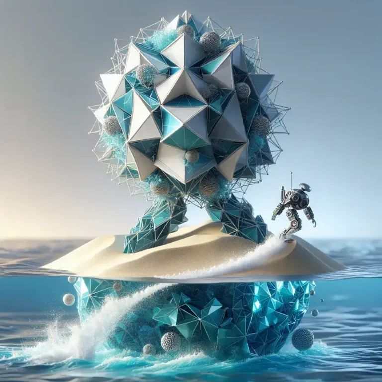 Origami Shaped Robots Bridging on Land and in Water