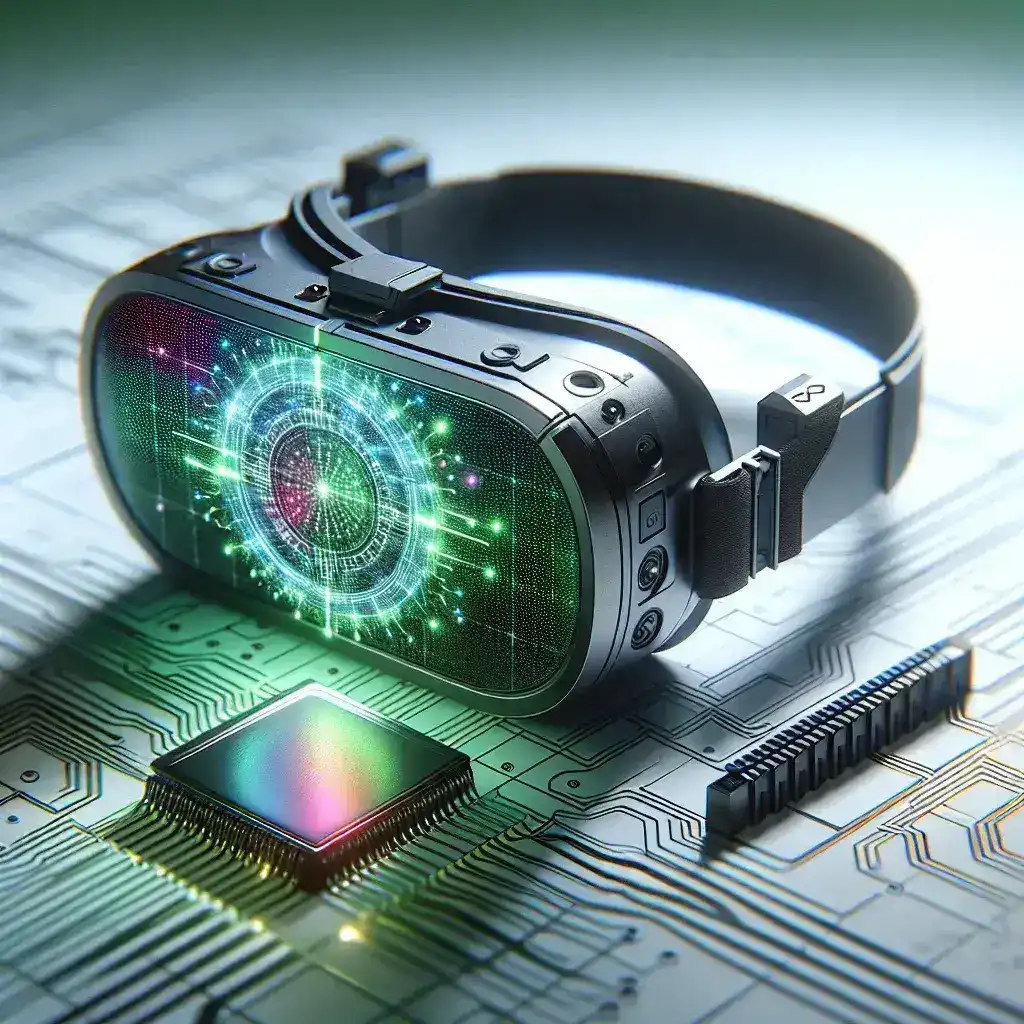 "Intel showcases new energy-efficient chips designed for portable XR headsets, highlighting advancements in technology for enhanced virtual reality experiences."